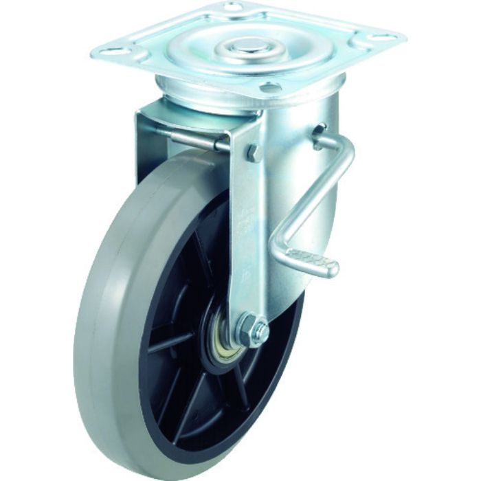 ワコーパレット エアーキャスター(自在車ストッパー付) 200mm ウレタン車(Tcode:3052711)