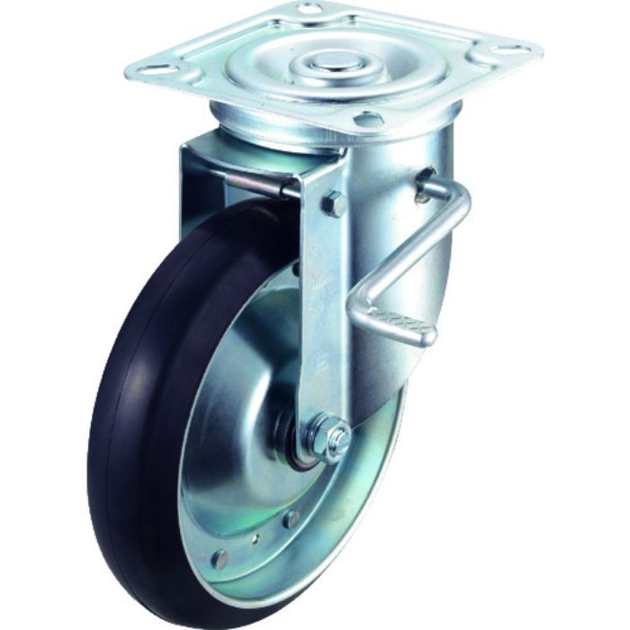 ワコーパレット エアーキャスター(自在車ストッパー付) 200mm ゴム車(Tcode:3052737)