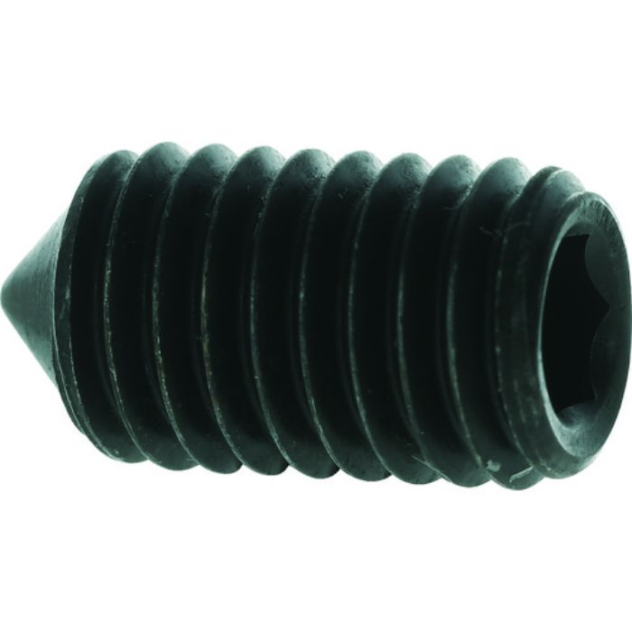 TRUSCO 六角穴付止めねじ とがり先 黒染め M5×10 50本入(Tcode:2072370)