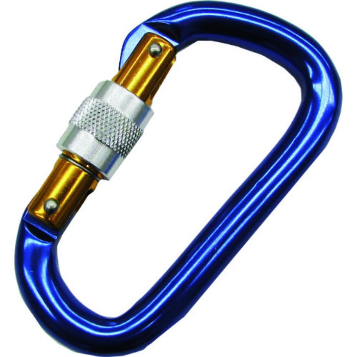 水本 アルミカラビナ環付(ブルー) 線径12mm 長さ116mm(Tcode:2048692)