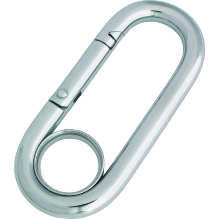 水本 ステンレス プチカラビナ(リング付) 線径10mm 長さ90mm(Tcode:3788831)