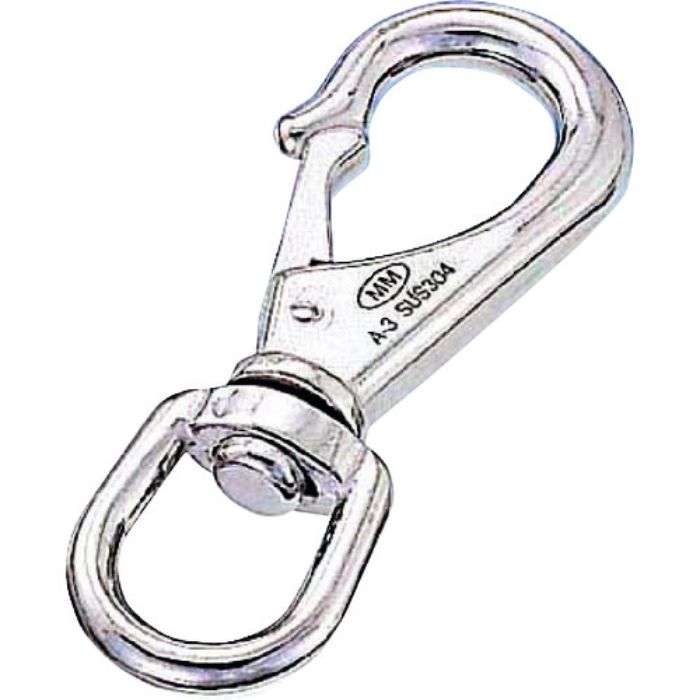 水本 ステンレス スイベルスナップ 線径2.5mm 長さ37mm(Tcode:2051857)