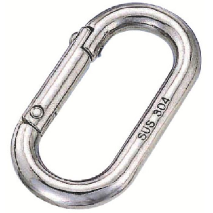 水本 ステンレス オーバルキャッチ 線径8mm 長さ54mm(Tcode:8490879)