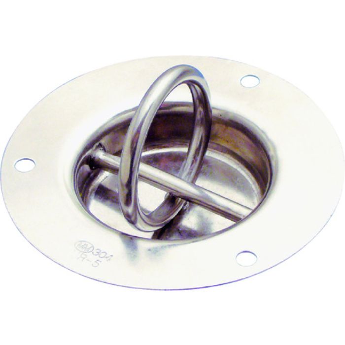 水本 吊金具(ビス止めタイプ) ステンレス 埋め込みリングフック 径90mm(Tcode:2045536)