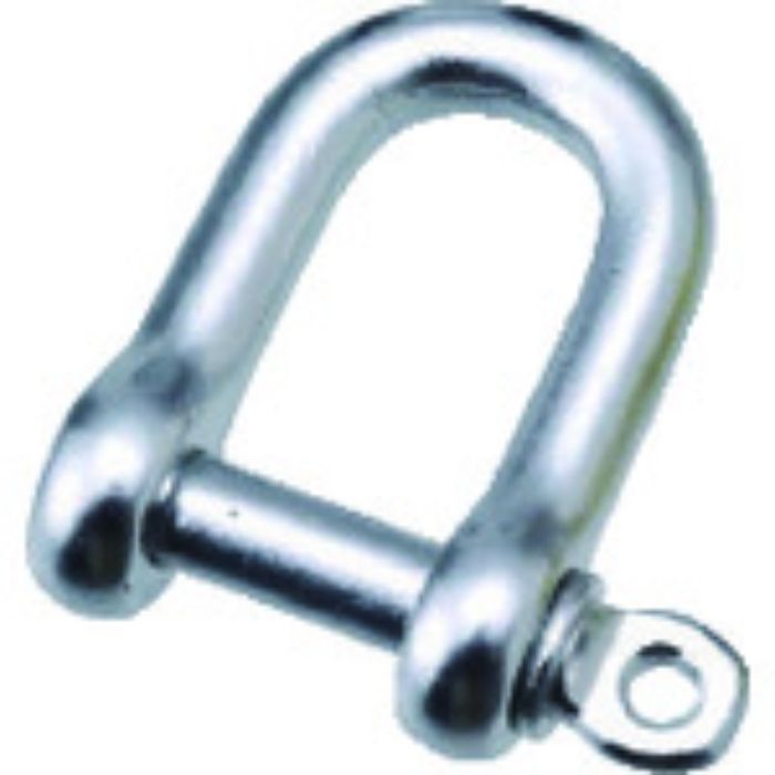 水本 アルミシャックル(シルバー) 呼び8mm 長さ32mm(Tcode:8337808)