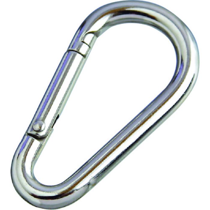 水本 ステンレス ナス型カラビナ(環なし) SUS316 線径6mm 長さ63mm (1個入)(Tcode:2051953)