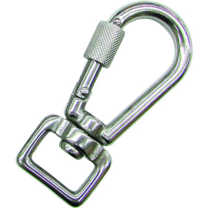 水本 ステンレス 環付スナップフック NBL型(ベルトタイプ) 線径6mm 長さ76mm (1個入)(Tcode:2050336)