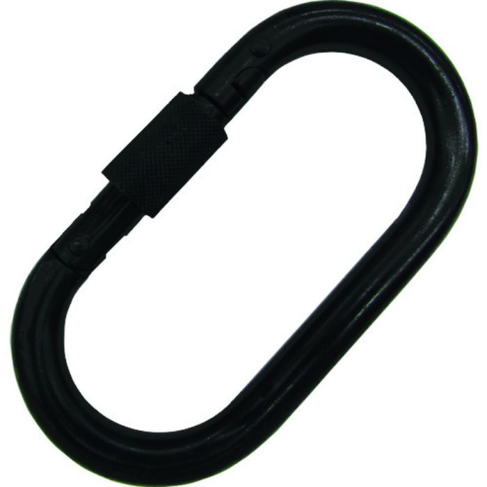 水本 ステンレス カラビナ(環付) 黒色塗装 線径10mm 長さ90mm(Tcode:2021990)
