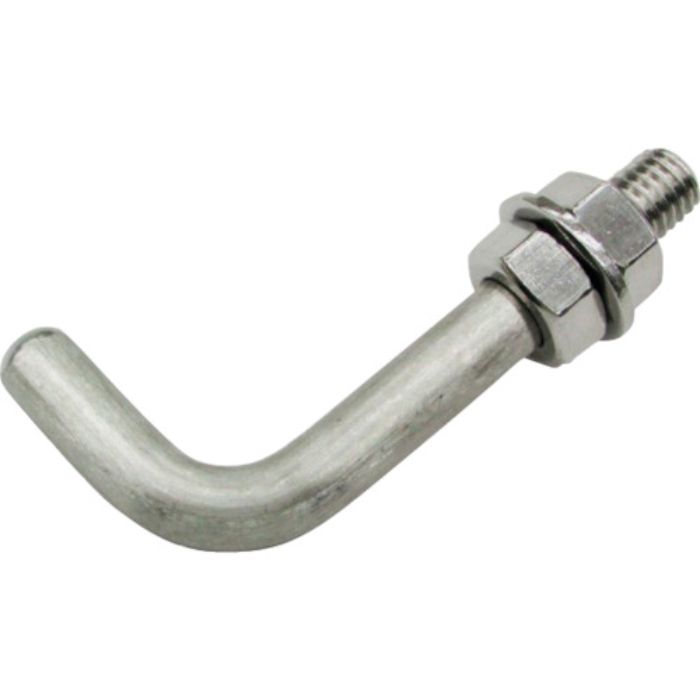 水本 吊金具(ビス止めタイプ) ステンレス Lボルトフック 線径6mm(Tcode:3177617)