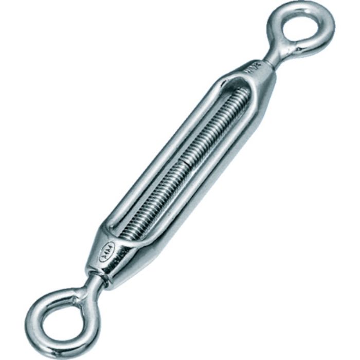 水本 ステンレス 枠式ターンバックル(アイ&アイ) 捻子径2分 使用荷重1.96kN(Tcode:8491003)