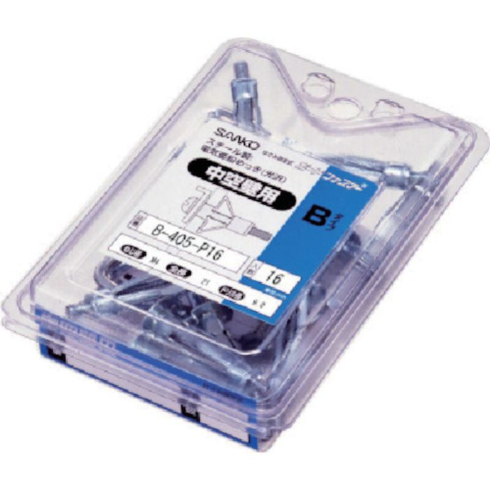 サンコー テクノ ボードファスナーBタイプ スチール製 パック品 (16本入)(Tcode:5578574)