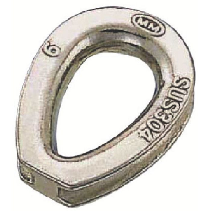 水本 ステンレス シンブル 使用ロープ径6mm 長さ27mm(Tcode:8491016)