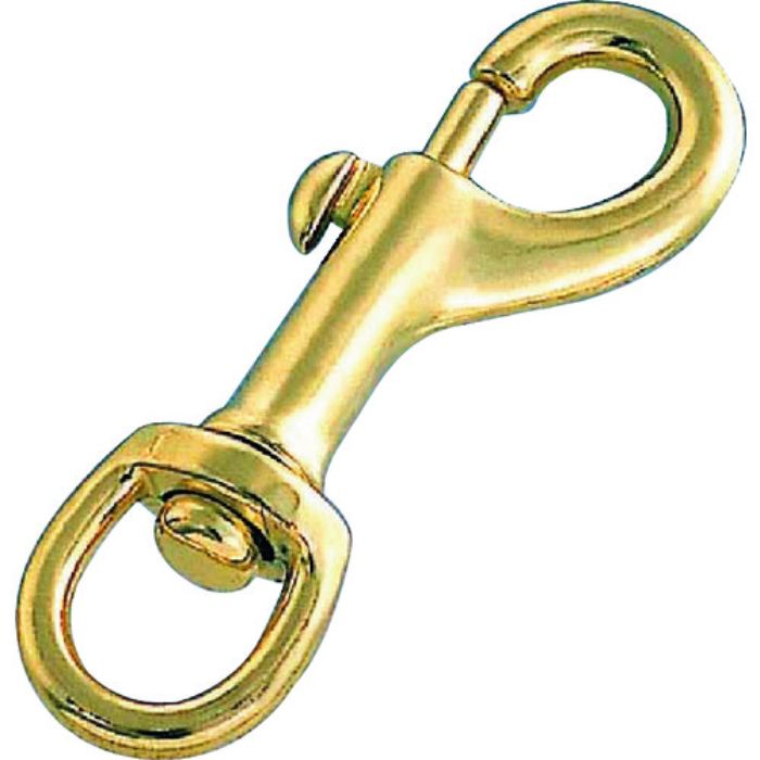 水本 フック ナスカン 真鍮メッキ 全長76mm(Tcode:2048695)