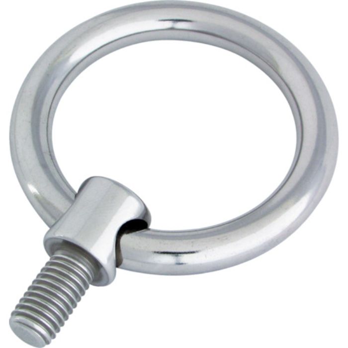 水本 アイボルト ステンレス つば付リングボルト(ミリネジ) 捻子径M-10 高さ45mm(Tcode:3790771)