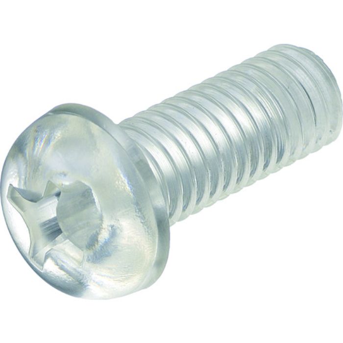 TRUSCO ポリカーボネート(PC) 十字穴付ナベ小ネジ M3X8 50本入(Tcode:2081362)