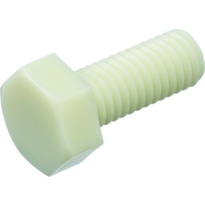 TRUSCO ガラス繊維強化ポリアミドMXD6 RENY白 六角ボルト M5X12 50本入(Tcode:2081786)