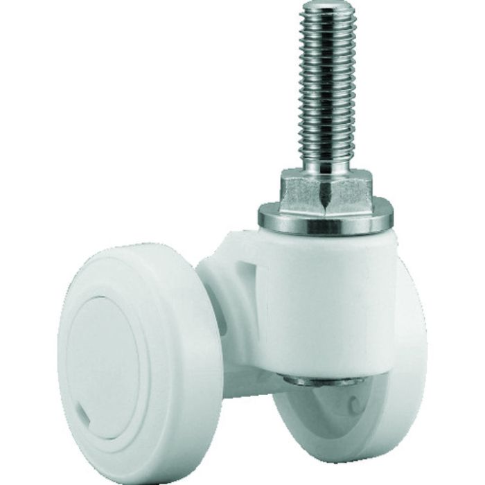 パーツ キャスパッド ねじ込み式双輪キャスターナイロン車 荷重58.8 白(Tcode:3053997)