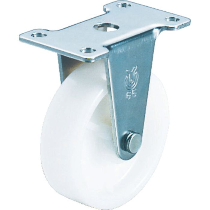 ユーエイ プレート式 固定 キャスター ナイロン 車輪径50mm  Eタイプ ER型 取付寸法56×28(Tcode:3796167)