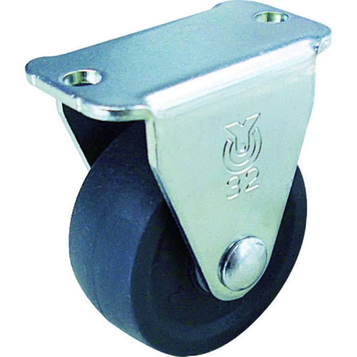 ユーエイ プレート式 固定 キャスター エラストマー 車輪径32mm  Gタイプ GR型 取付寸法29×0(Tcode:7549229)