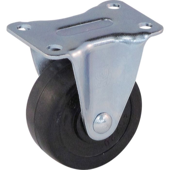 ユーエイ プレート式 固定 キャスター ゴム 車輪径50mm  Gタイプ GR型 取付寸法45×25(Tcode:3422259)