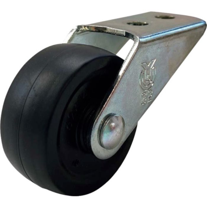 ユーエイ プレート式 固定 キャスター ゴム 車輪径32mm  Gタイプ GRE型 取付寸法12×0(Tcode:3677976)