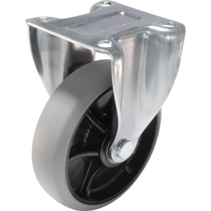 ユーエイ プレート式 固定 キャスター ウレタン 車輪径150mm  Jタイプ K2型 取付寸法80×80(75×75)(Tcode:3796787)