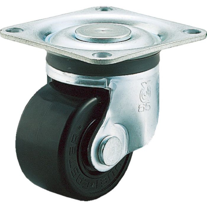 ユーエイ プレート式 自在 低床キャスター フェノール 車輪径75mm  Hタイプ HG型 取付寸法71×71(Tcode:3796841)