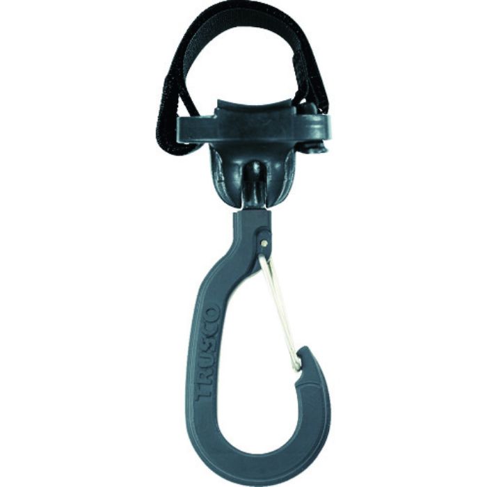TRUSCO ベルトで止めるフック 自在式外れ止め付きフック 19cmベルト付き 小(Tcode:1158085)