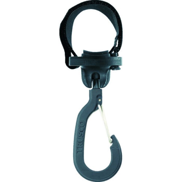 TRUSCO ベルトで止めるフック 自在式外れ止め付きフック 27cmベルト付き 小(Tcode:1158124)