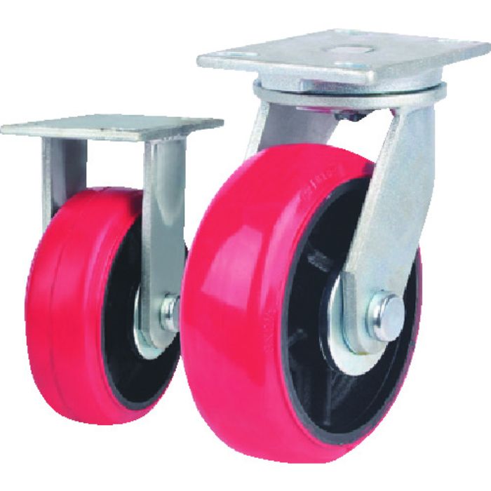 TRUSCO 重高荷重用キャスター 自在 100MM 耐湿ウレタン車輪620KGF(Tcode:2077216)