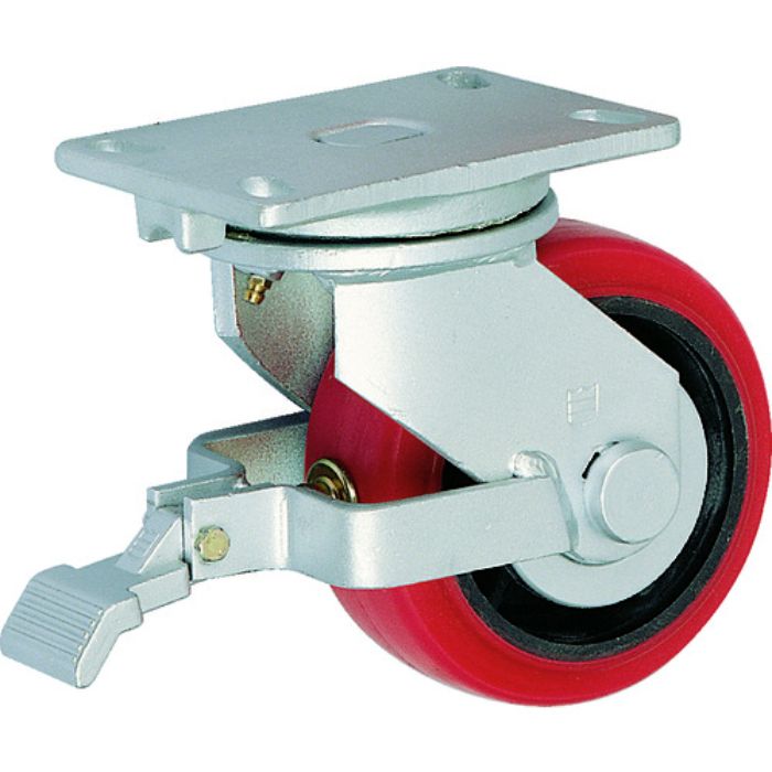 TRUSCO 重高荷重用キャスター 自在SP付 100MM 耐湿ウレタン車輪620KGF(Tcode:2077219)