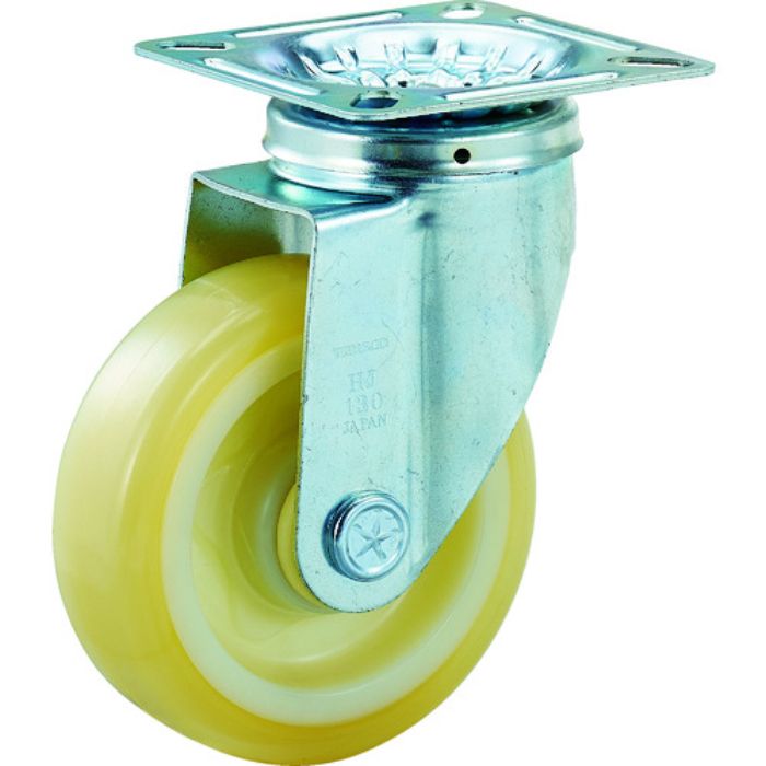 TRUSCO ハイテンプレス製ナイロンウレタン車 自在金具付 130パイ(Tcode:1163021)