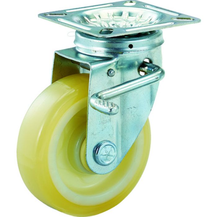 TRUSCO ハイテンプレス製ナイロンウレタン車 自在S付金具 130パイ(Tcode:1163034)