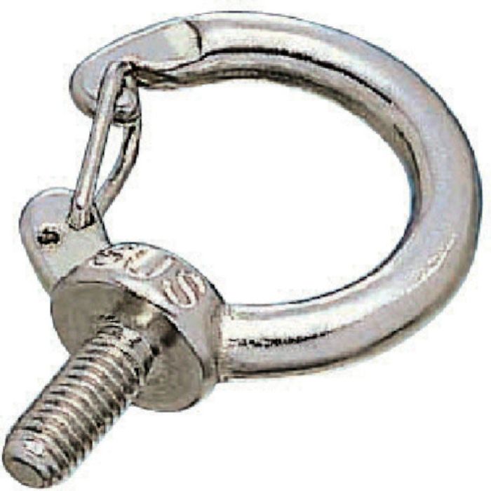 水本 ステンレス フックアイボルトミリネジ 捻子径M-6(Tcode:8491593)