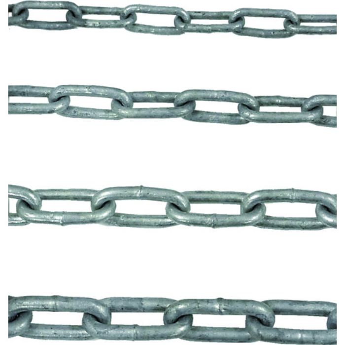 ニッサチェイン 鉄ドブメッキ溶接リンクチェイン 4.8mm×30m(Tcode:8290599)