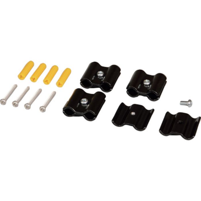 光 メッシュパネル用パーツ ジョイント金具 黒 8φ用 4P(Tcode:8596080)