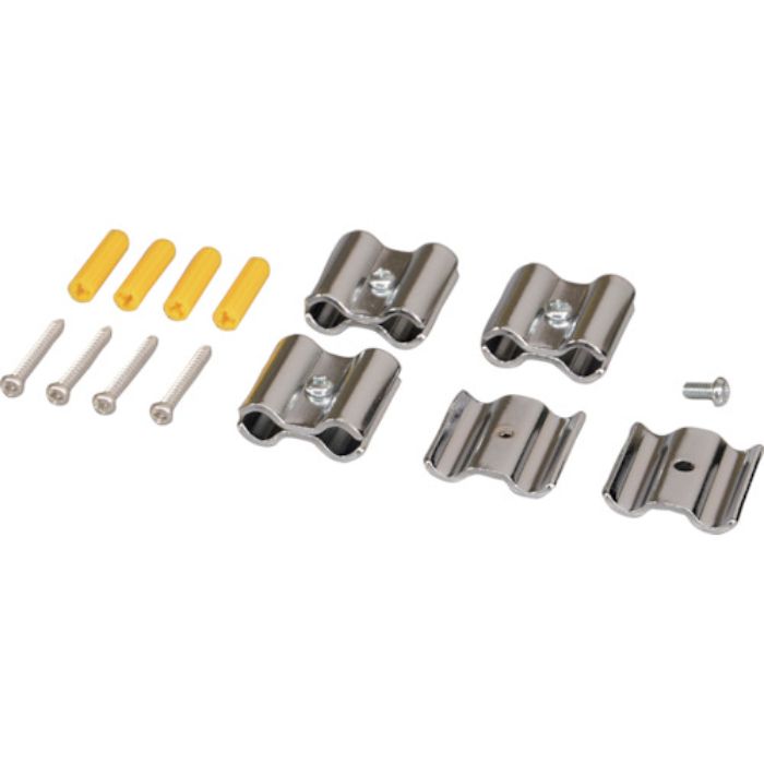 光 メッシュパネル用パーツ ジョイント金具 クローム 8φ用 4P(Tcode:8596081)