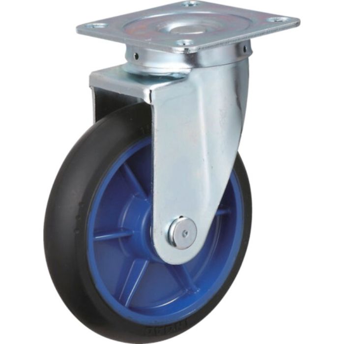 イノアック 低始動抵抗キャスター 旋回金具付 Φ150 黒 シャフトΦ20(Tcode:4835247)