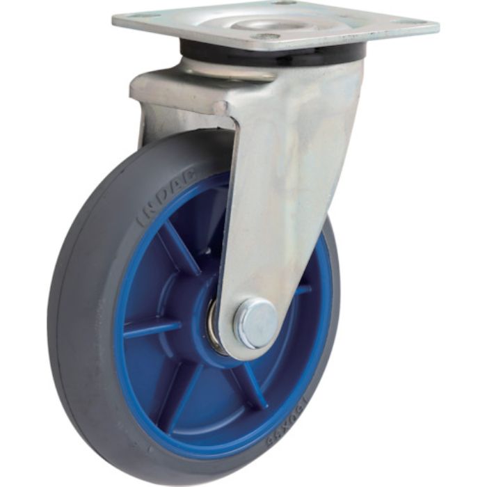 イノアック 低始動抵抗キャスター 旋回金具付 Φ150 グレー シャフトΦ12(Tcode:4835255)