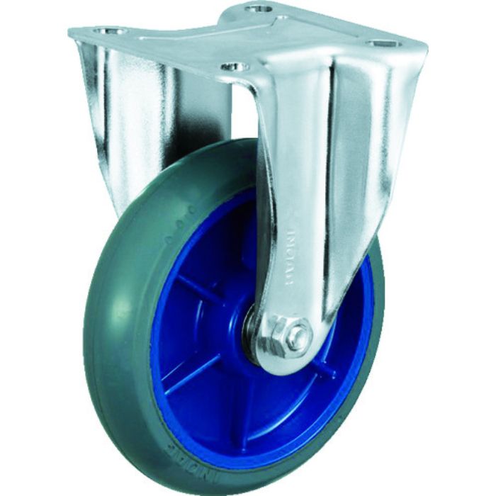 イノアック 低始動抵抗キャスター 固定金具付 Φ150 グレー シャフトΦ20(Tcode:4835310)