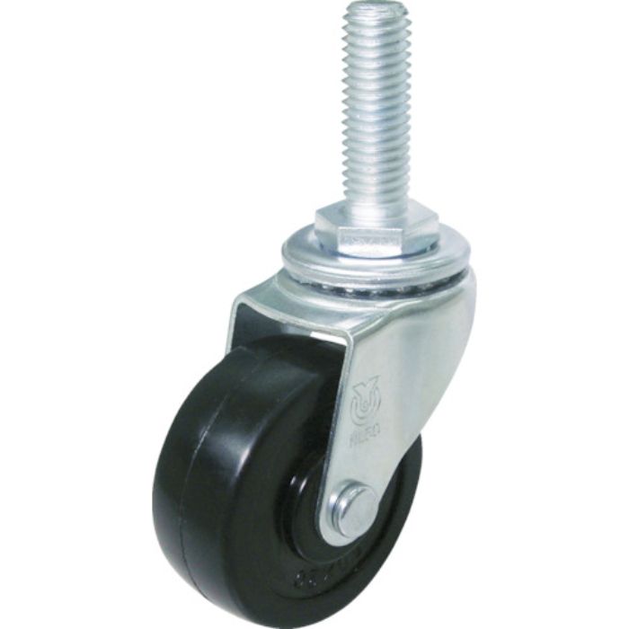 ユーエイ ねじ込み式 自在 キャスター ゴム 車輪径40mm  Lタイプ LT型 ネジ寸法M12×35ピッチ1.75(Tcode:3609014)