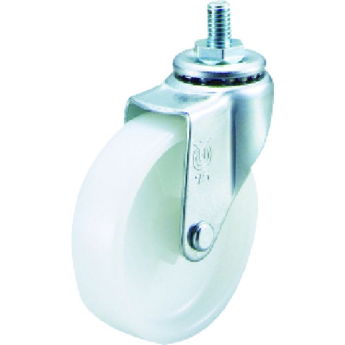 ユーエイ ねじ込み式 自在 キャスター ナイロン 車輪径50mm  Lタイプ LT型 ネジ寸法M8×14ピッチ1.25(Tcode:8558591)