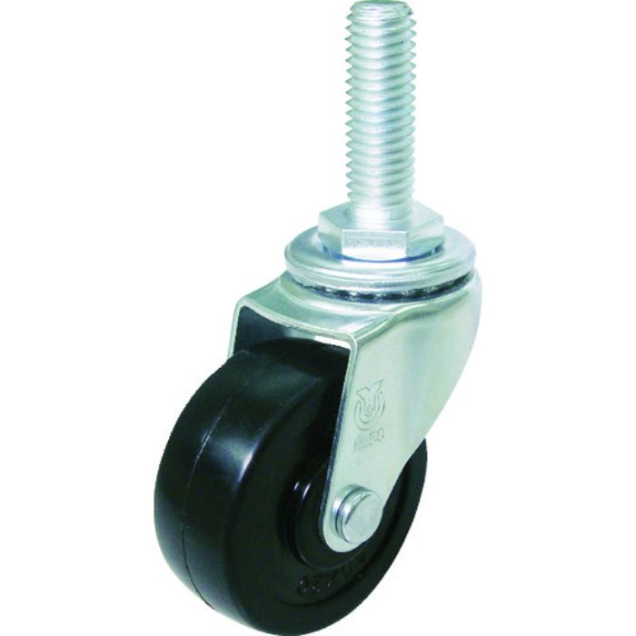 ユーエイ ねじ込み式 自在 キャスター ゴム 車輪径50mm  Lタイプ LT型 ネジ寸法M12×35ピッチ1.75(Tcode:3609073)