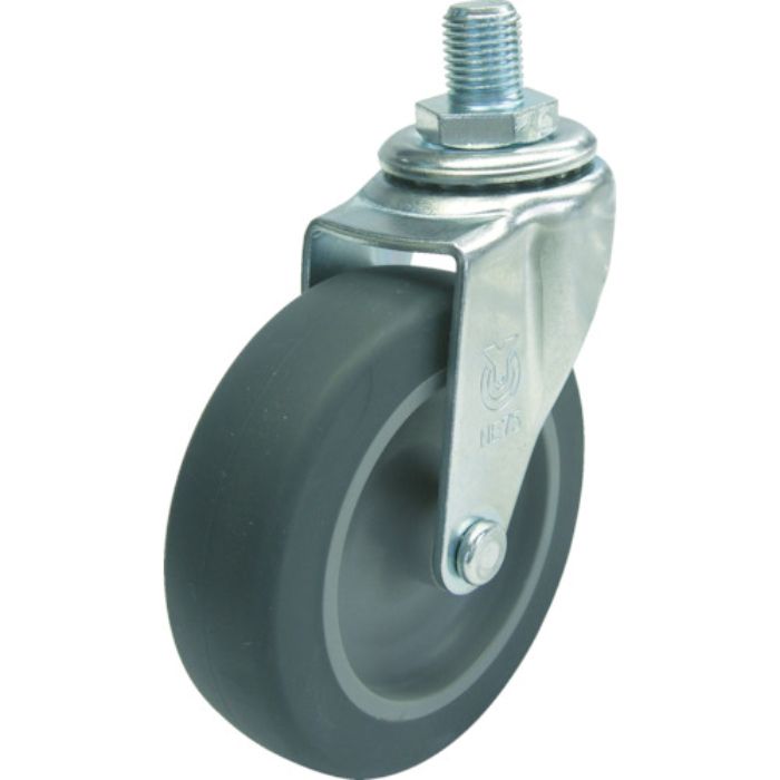 ユーエイ ねじ込み式 自在 キャスター エラストマー 車輪径65mm  Lタイプ LT型 ネジ寸法UNF1/2×14山数20(Tcode:4127072)