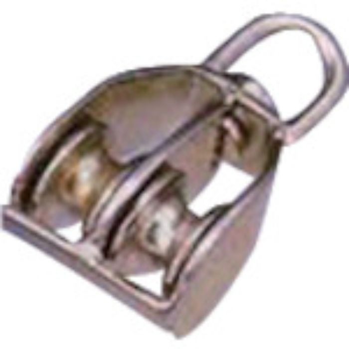 水本 ステンレス 豆ブロック2車 参考使用荷重120kgf(Tcode:8491895)