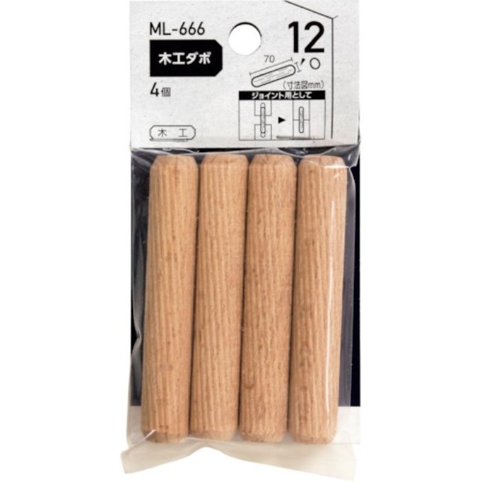 WAKI 木工ダボ 12×70mm(Tcode:3630655)