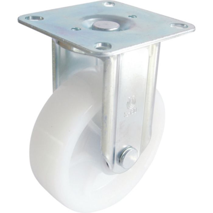 ユーエイ プレート式 固定 キャスター ナイロン 車輪径130mm  Jタイプ K2/D型 取付寸法80×80(75×75)(Tcode:3824659)