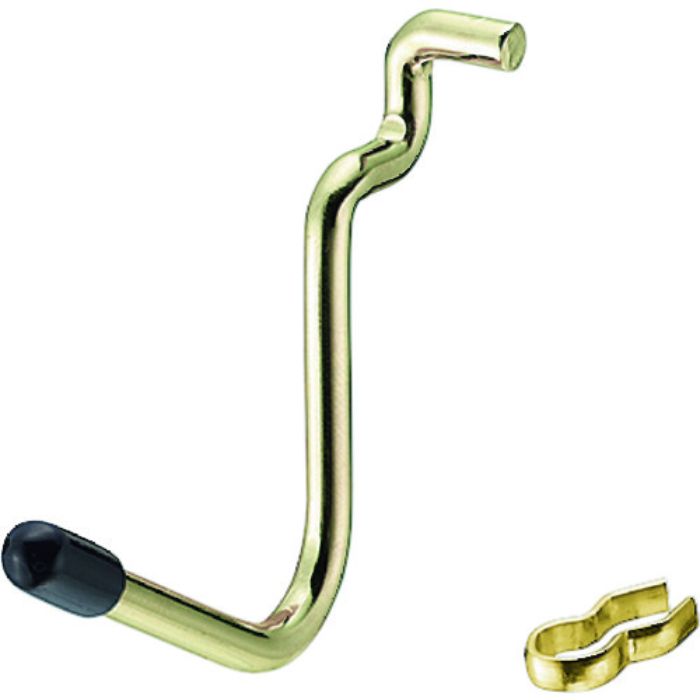 光 パンチングボードゴールドパーツ L型フックキャップ黒 4P(Tcode:1950161)