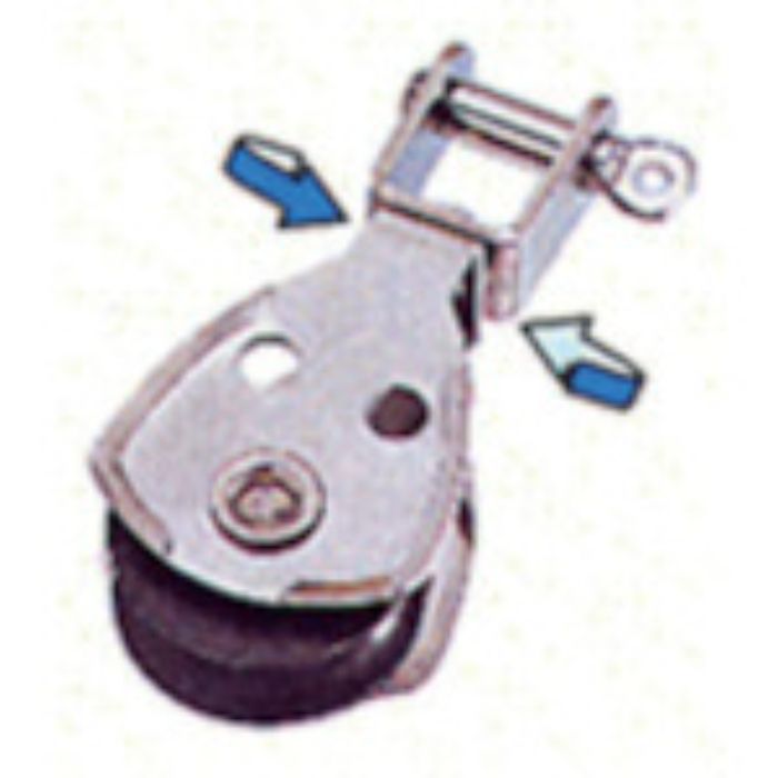 水本 プーリーブロックスイベル付き 使用ロープ径5〜7mm(Tcode:8492145)