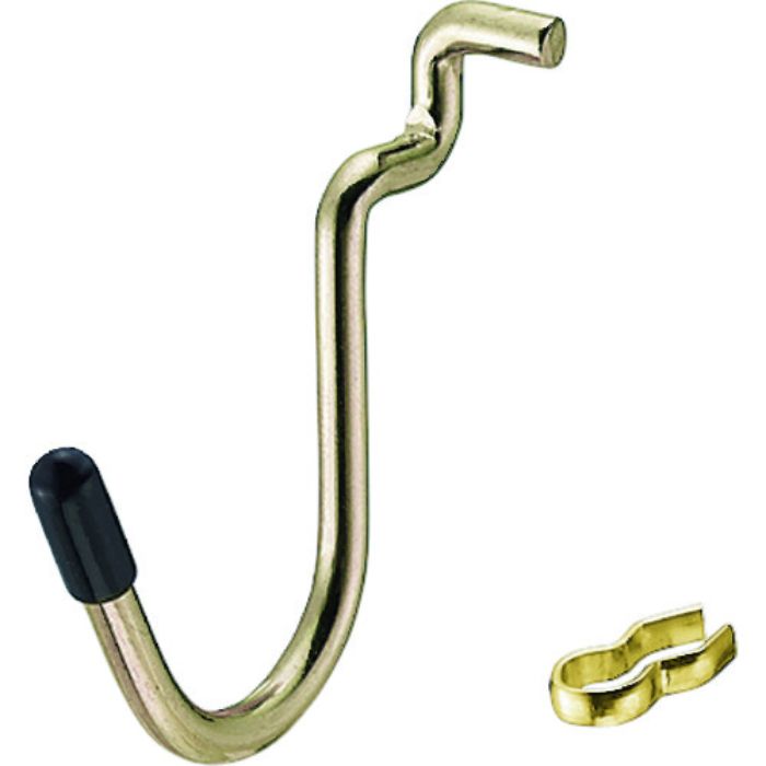 光 パンチングボードパーツ U型フック キャップ黒 4P(Tcode:1950162)